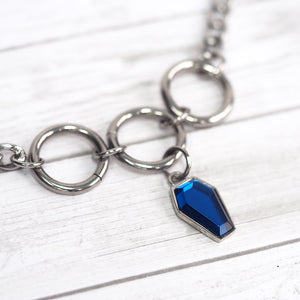 Lunar Blue Coffin Choker
